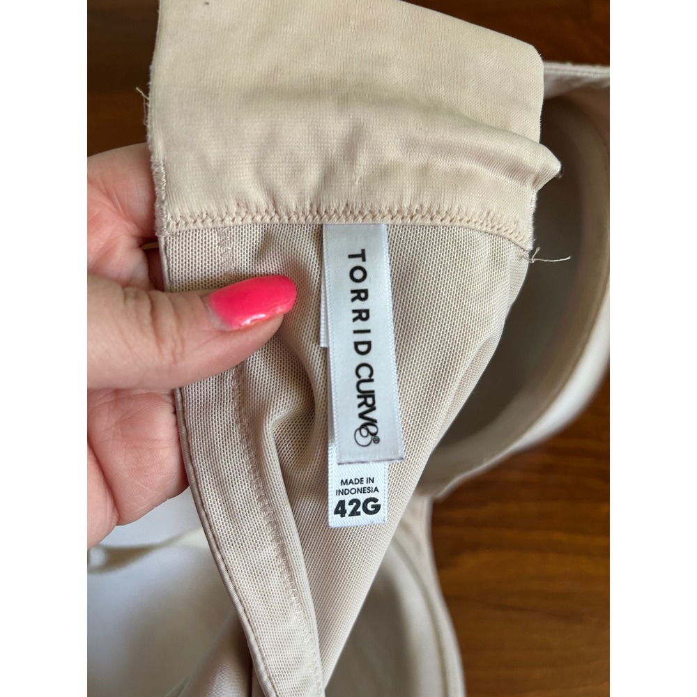 Torrid Curve Womens Lightly Padded Bra Nude Wired‎ Size 42G - Picture 4 of 6